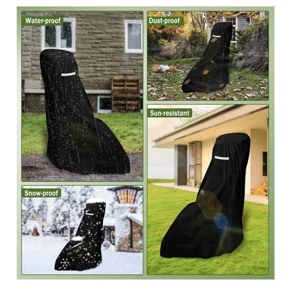 Lawn Mower Cover Outdoor Waterproof UV Protector Heavy Duty Universal Fit - Picture 7 of 12